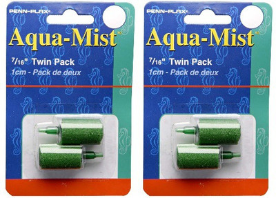 

Penn-Plax AS6T Aqua-Mist Twin Pack (1 Cm) (Pack of 2) Aquarium Air Stone(2 Stones)