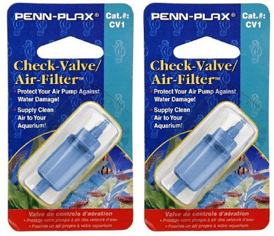 

Penn-Plax CV1 Check-Valve/Air-Filter (Pack of 2) Aquarium Tool