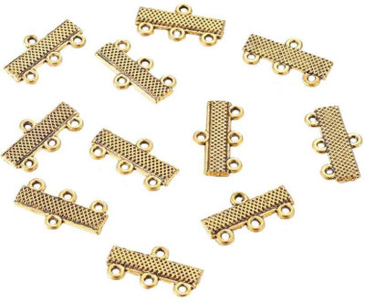 

mrithi 10 PCS - Alloy Links, Antique Gold Chandelier Components - 18x10x2mm, Hole: 1~1.5mm