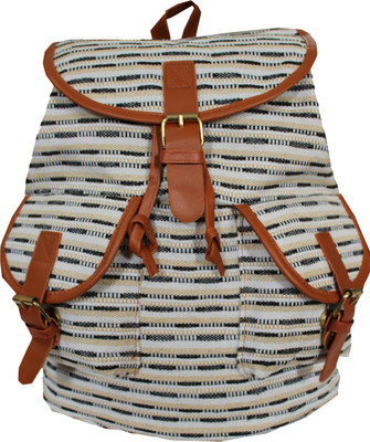 

Damit College Wear Casual Wear 15 L Backpack(Multicolor), Beige