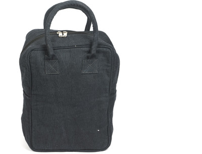 

Anshika International Black Lunch Bag with Bottle Holder Waterproof Lunch Bag(Black, 11 inch)