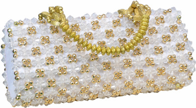 

PAUL FASHION Women Designer Purse-4(Gold-White) Multipurpose Bag(Gold, 2 L)