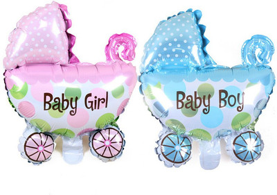 

TOYXE Printed Baby Shower Stroller Balloon(Multicolor, Pack of 2)