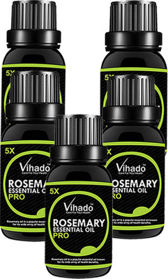 

VIHADO Rosemary Pure Essential Oil (15 ML) (Pack of 5)(15 ml)