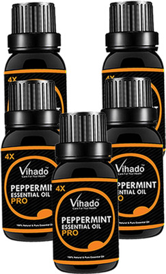 

VIHADO Pure Premium Quality PepperMint Essential Oil 4X PRO (15 ML) (Pack of 5)(15 ml)