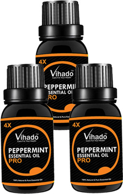 

VIHADO Peppermint essential oil 4X PRO (30 ML) (Pack of 3)(30 ml)