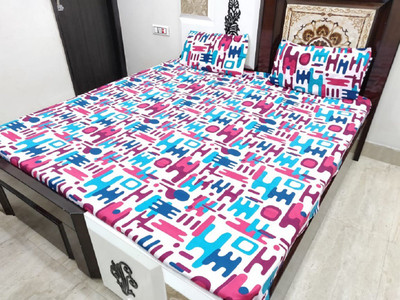 

SINGHS VILLAS DECOR 154 TC Polycotton Double Printed Bedsheet(Pack of 1, Multicolor)