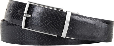 

Creature Men Casual Black Artificial Leather Reversible Belt