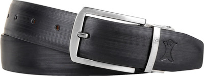 

Creature Men Formal Black Artificial Leather Reversible Belt