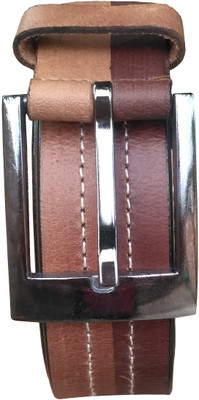 

WalletLee Men Party Brown, Tan Genuine Leather Belt