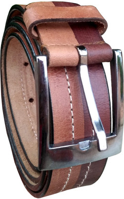 

WalletLee Men Party Brown, Tan Genuine Leather Belt