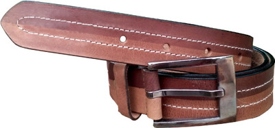 

WalletLee Men Party Brown, Tan Genuine Leather Belt