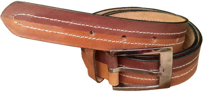 

Tamanna Men Party, Formal Brown, Tan Genuine Leather Belt