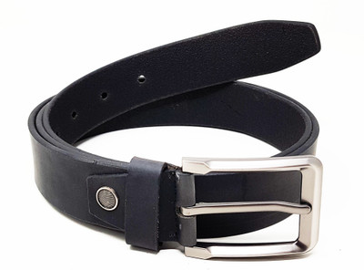 

Wildmount Men Black Genuine Leather Belt