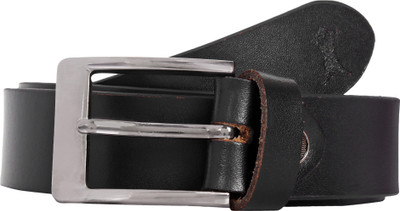 

Creature Men Formal Black Genuine Leather Belt