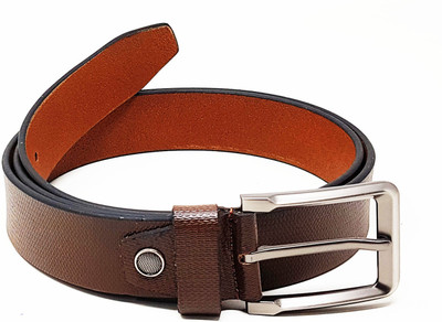 

WILDMOUNT Men Brown Genuine Leather Belt