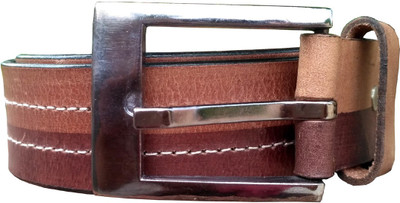 

WalletLee Men Party Brown, Tan Genuine Leather Belt
