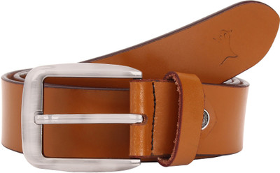 

Creature Men Casual Tan Genuine Leather Belt