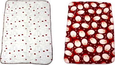 

Instabuyz Printed  Swadding Baby Blanket(Cotton, red & White