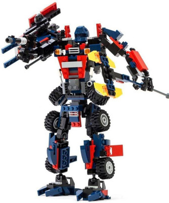 

Sanyal 2 in 1 Transformer Series 377 pc building blocks/bricks toy for Kids (Multicolor)(Multicolor)