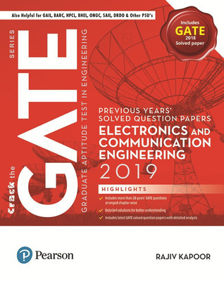 Previous Years' Solved Question Papers: GATE Electronics & Communication Engineering, 2019 by Pearson(English, Paperback, Dr. Rajiv Kapoor)