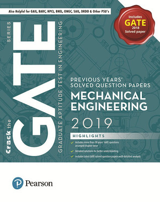 Previous Years' Solved Question Papers: GATE Mechanical Engineering, 2019 by Pearson(English, Paperback, Pearson Education)