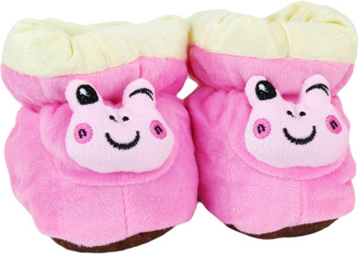 

Neska Moda 0 To 12 Month Baby Booties(Toe to Heel Length - 12 cm Pink)