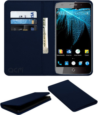 ACM Flip Cover for Swipe Elite Plus(Blue, Cases with Holder, Pack of: 1)