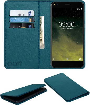 ACM Flip Cover for Lava Z70 4g(Blue, Cases with Holder, Pack of: 1)