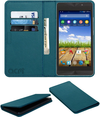 ACM Flip Cover for Micromax Canvas Fire 4G Plus Q412(Blue, Cases with Holder, Pack of: 1)