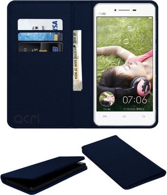 ACM Flip Cover for Vivo Y27l(Blue, Cases with Holder, Pack of: 1)