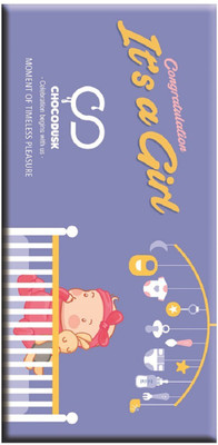

Chocodusk Congrulation It's a Girl (Blue) Chocolate Bars(100 g)