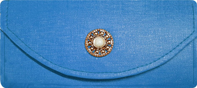 

Bloomtail Casual Blue, Gold Clutch