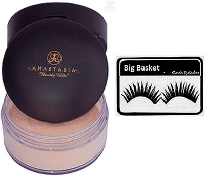

big basket Eyelashes, Anastasia Beverely Hills Loose Powder Natural(Set of 2)