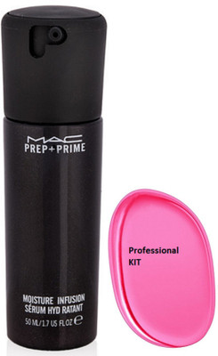 

Professional kit silicon puff with mac prep+prime moisture infusion serum hydrant(Set of 2)