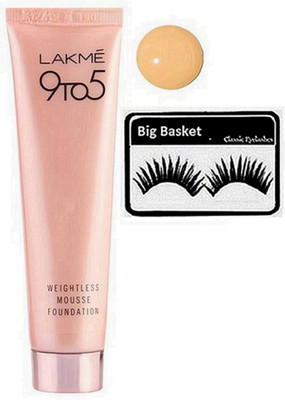 

big basket Eyelashes, 9to5 Weightless Mousse Foundation(Set of 2)