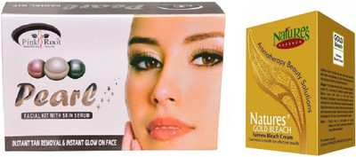 

Pink Root PEARL KIT 83G WITH NATURE'S ESSENCE 43G GOLD BLEACH(Set of 2)