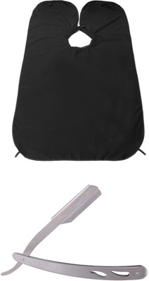 

JAGTEK Combo Of Beard Shaving Apron / Stainless Steel Shaving Razor ( set of 2 )(Set of 02)