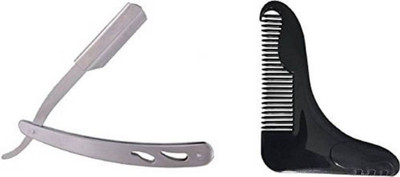 

Bueno Beard Shaving Ustra For Men And Boys, Beard Comb For Perfect Shaving Lines, Pack Of 1(Set of 2)