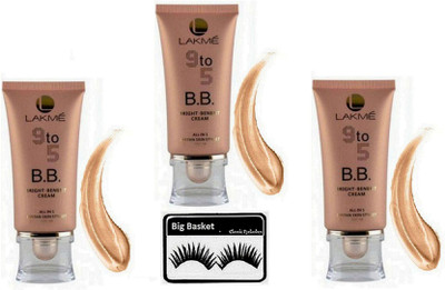 

big basket Eyelashes, 9to5 BB Bright Benefit Cream (Set of 3)(Set of 4)