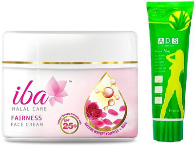 

iba halal care deep Nourishing cream with face scrub(Set of 2)