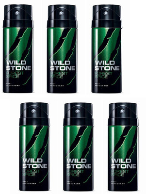 

Wild Stone Forest Spice Deodorant 40ML Each (Pack of 6) Deodorant Spray - For Men(240 ml, Pack of 6)