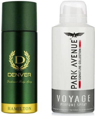 

Denver & PARK VOYAGE Deodorant Spray - For Men(400 ml, Pack of 2)