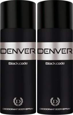 

Denver Black Code Deo Combo (Pack of 2) Body Spray Deodorant Spray - For Men(330 ml, Pack of 2)