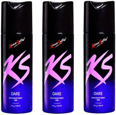 

KamaSutra DARE Body Spray - For Men(450 ml, Pack of 3)