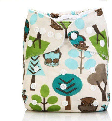 

InEffable Baby Diapers Ultrathin Cloth Printed Button Diaper - New Born