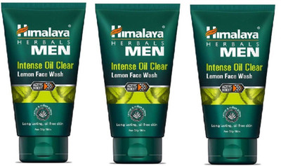 Himalaya Intense Oil Clear Lemon Face Wash (50 ml) PACK OF 3 Face Wash(150 ml)