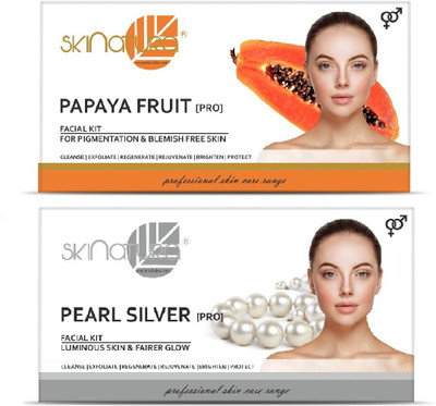

Skinatura Papaya Fruit + Pearl Silver Facial Kit 230 g(Set of 2)