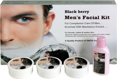 

Insto Black berry Men's Facial Kit 140 g(Set of 4)