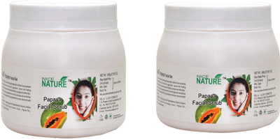 Nice Nature papaya face scrub (set of 2) Scrub(900 g)